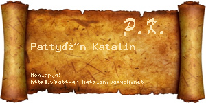 Pattyán Katalin névjegykártya
