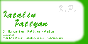 katalin pattyan business card