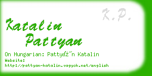 katalin pattyan business card